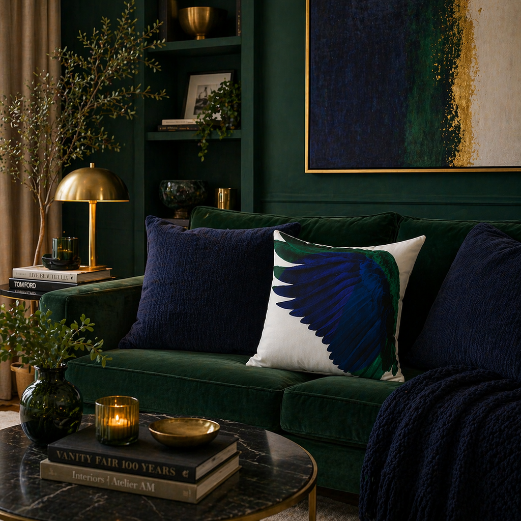 Wingman - Faux Suede Throw Pillow