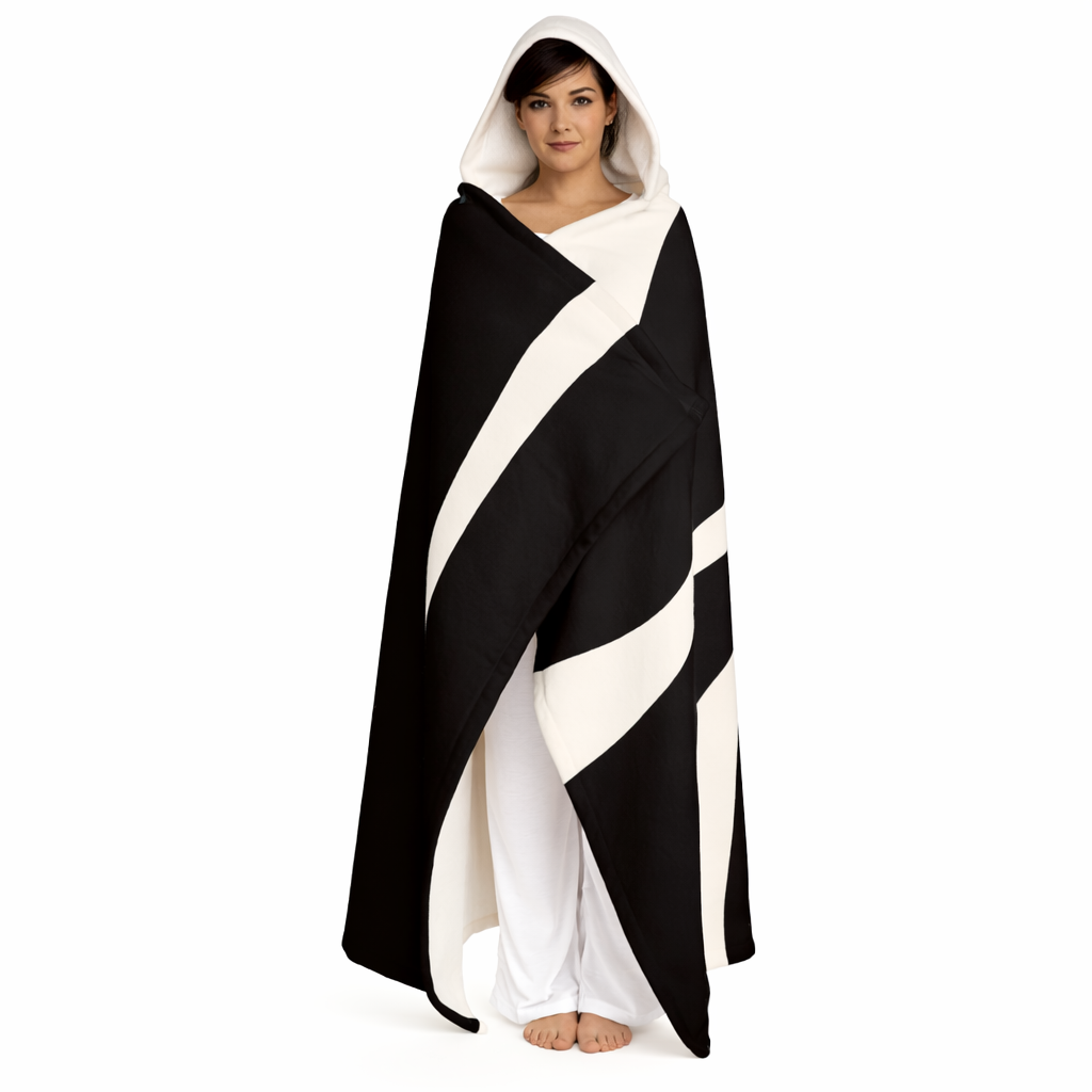 Wrapped in Yes - Hooded Fleece Sherpa Blanket