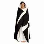 Wrapped in Yes - Hooded Fleece Sherpa Blanket