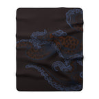 Midnight Kraken - Sherpa Fleece Throw Blanket