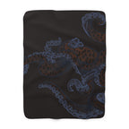 Midnight Kraken - Sherpa Fleece Throw Blanket
