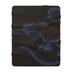 Midnight Kraken - Sherpa Fleece Throw Blanket