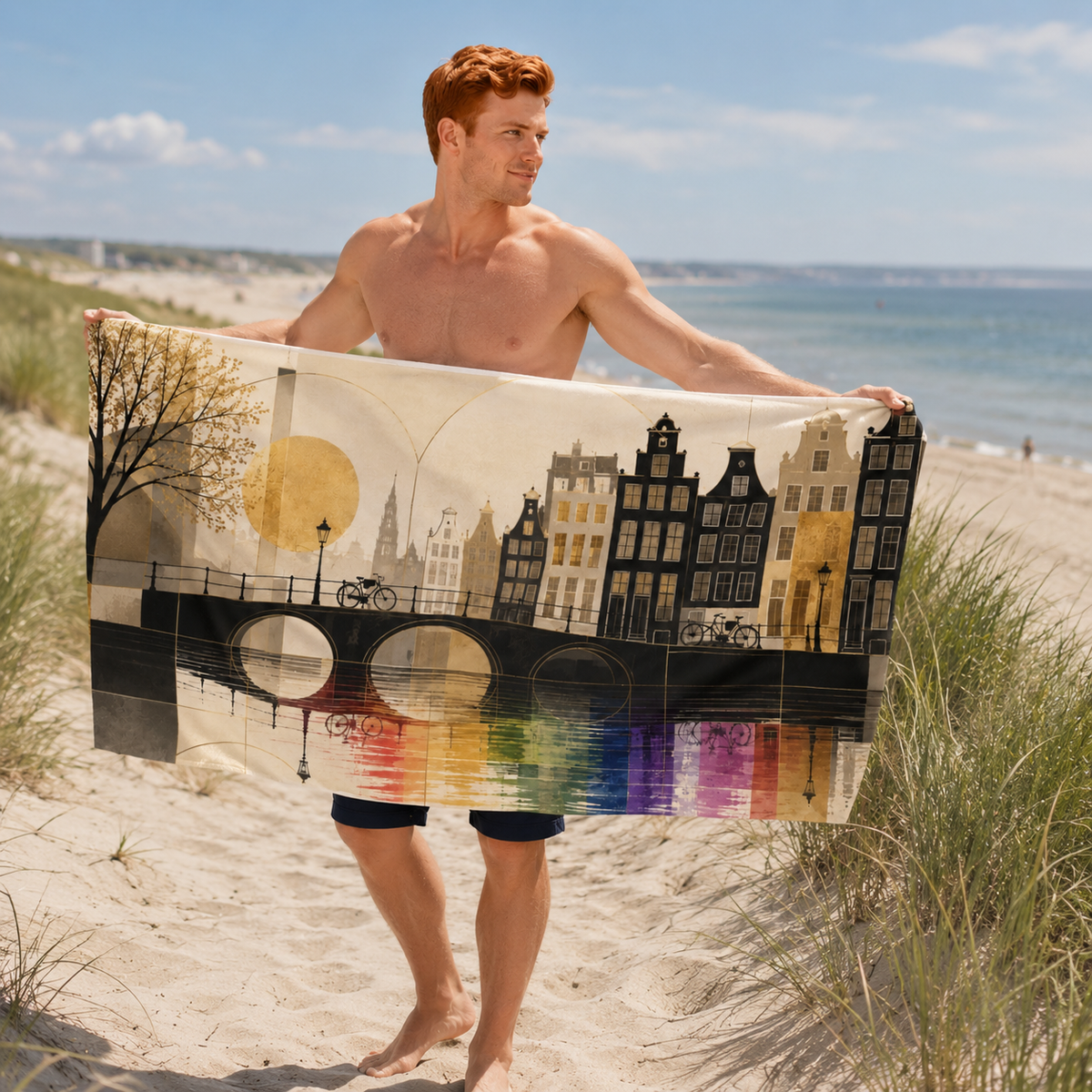 Bridges of Belonging - Beach Towel