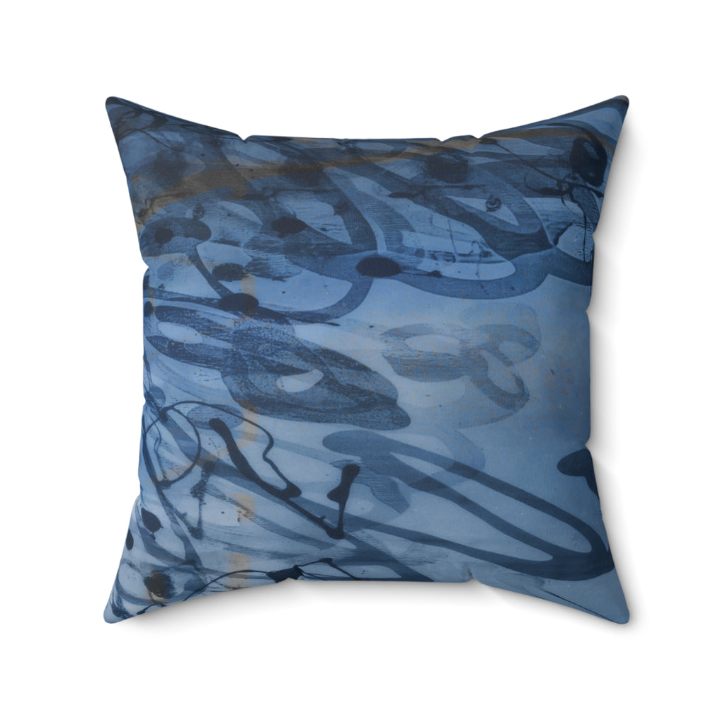 Cold Blooded. Clear Mind.- Faux Suede Throw Pillow