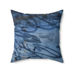 Cold Blooded. Clear Mind.- Faux Suede Throw Pillow