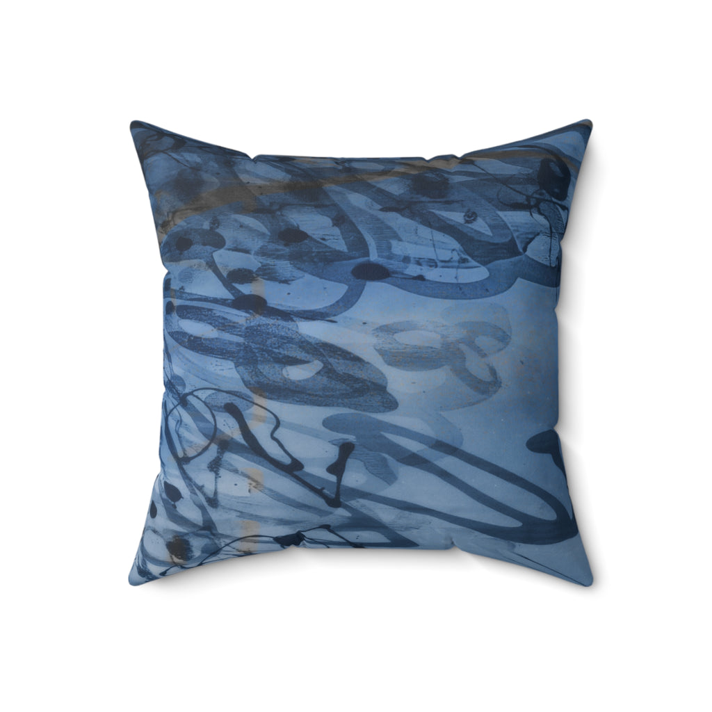 Cold Blooded. Clear Mind.- Faux Suede Throw Pillow