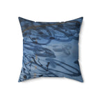 Cold Blooded. Clear Mind.- Faux Suede Throw Pillow