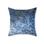 Cold Blooded. Clear Mind.- Faux Suede Throw Pillow