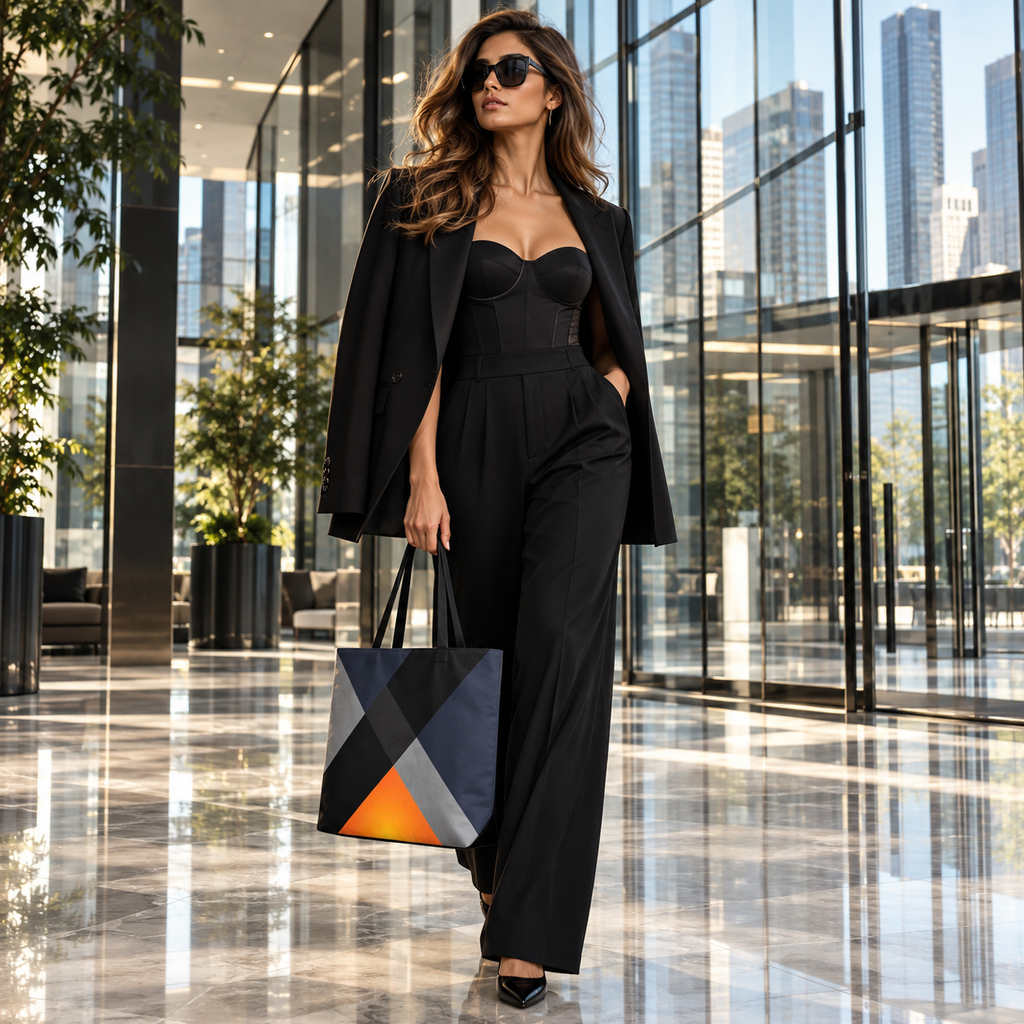 Color in Motion - Shoulder Tote  Bag