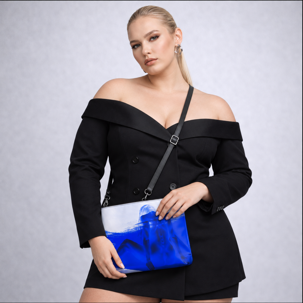 Electric Silence - Leather Crossbody Accessories Bag