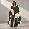 Emerald Heirloom - Hooded Sherpa Blanket