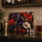 Garden of Becoming - Glass Cutting Board