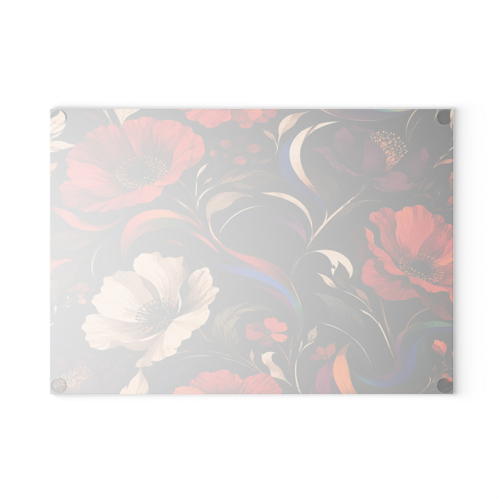 Garden of Becoming - Glass Cutting Board
