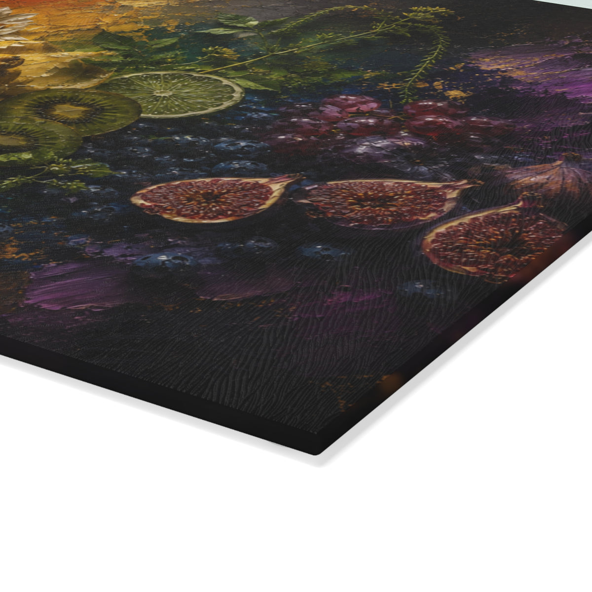 Gathered in Color - Glass Cutting Board