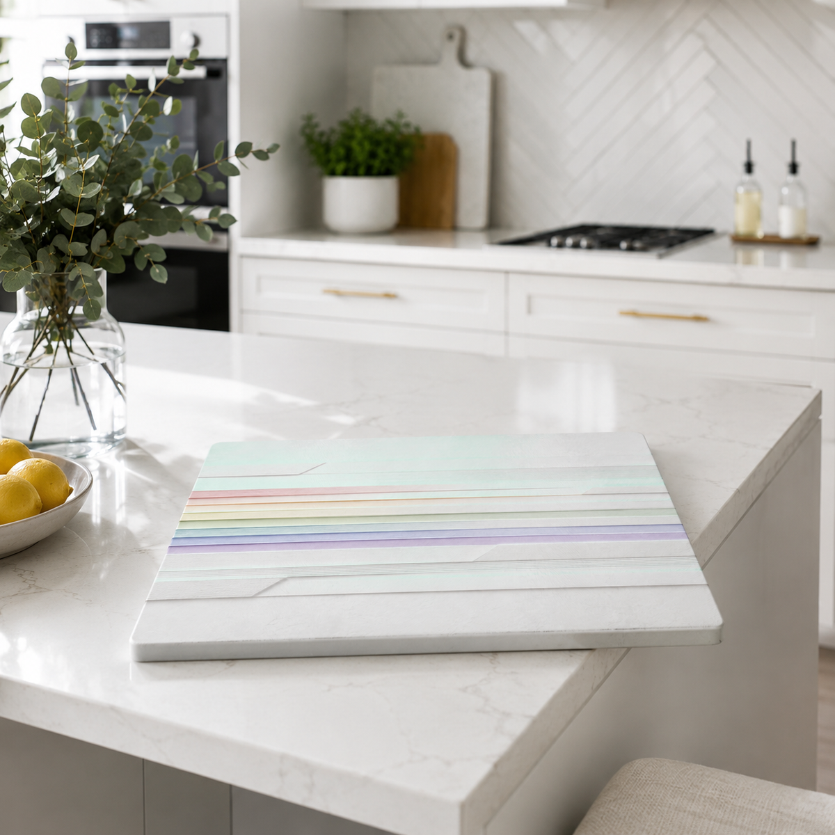 Light Language - Glass Cutting Board