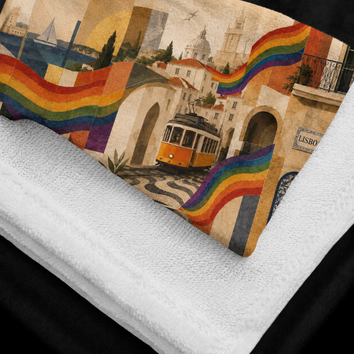 Lisboa Love Line - Beach Towel