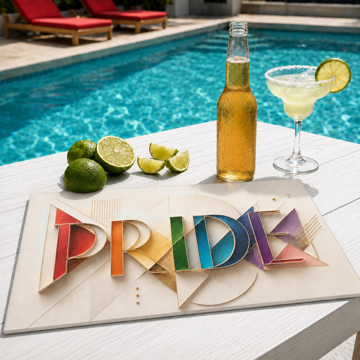 Pride Glass Cutting Board