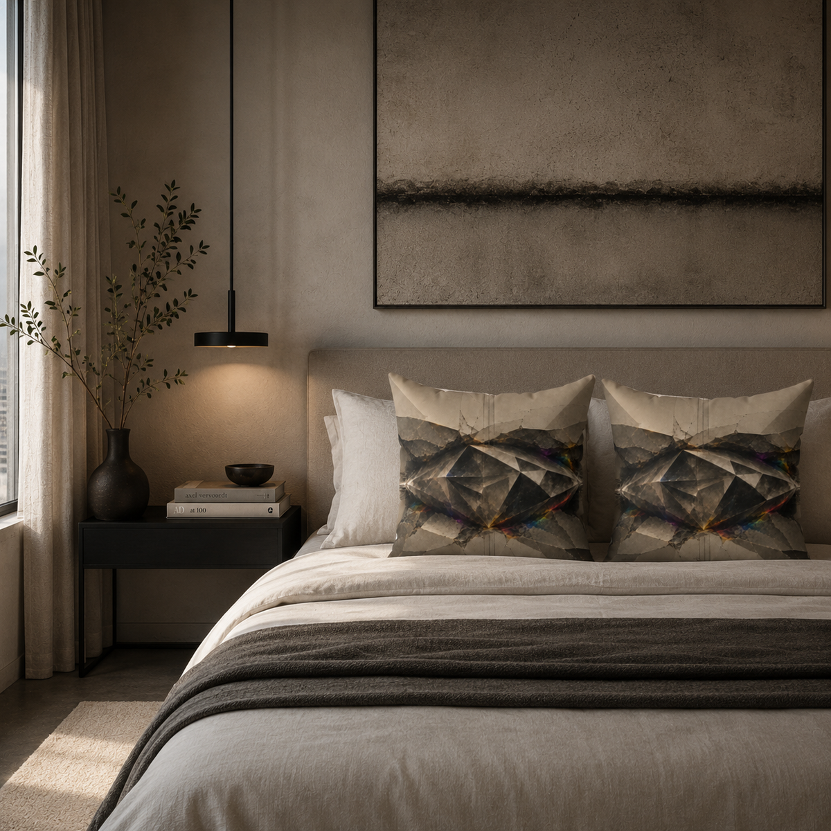 Rare Form - Faux Suede Pillow