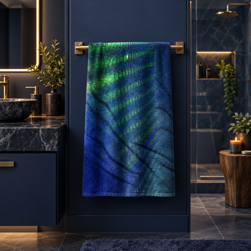 Signal in the Quiet - Bath Towel, product image.