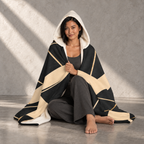 Structured Opulence - Hooded Fleece Sherpa Blanket