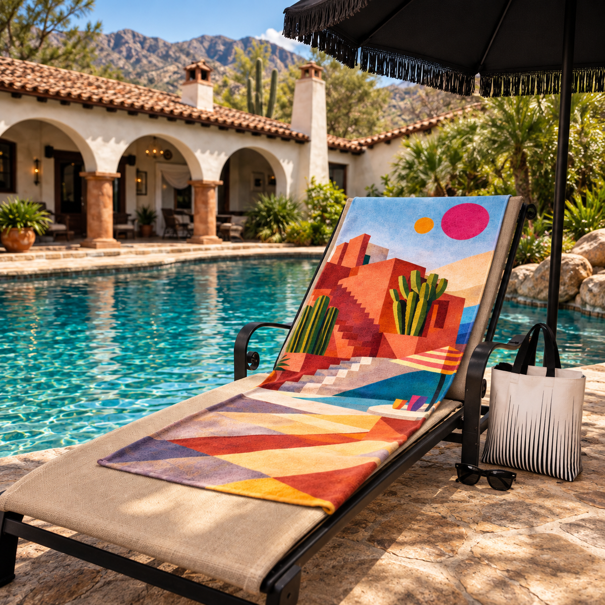 Terracotta Afterglow - Beach Towel