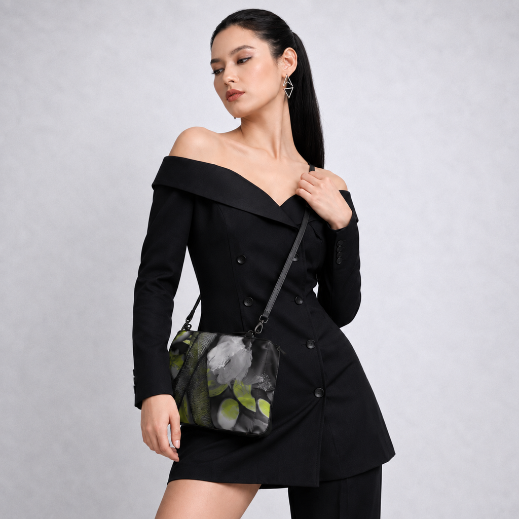 Toxic Devotion - Leather Crossbody Accessories Bag