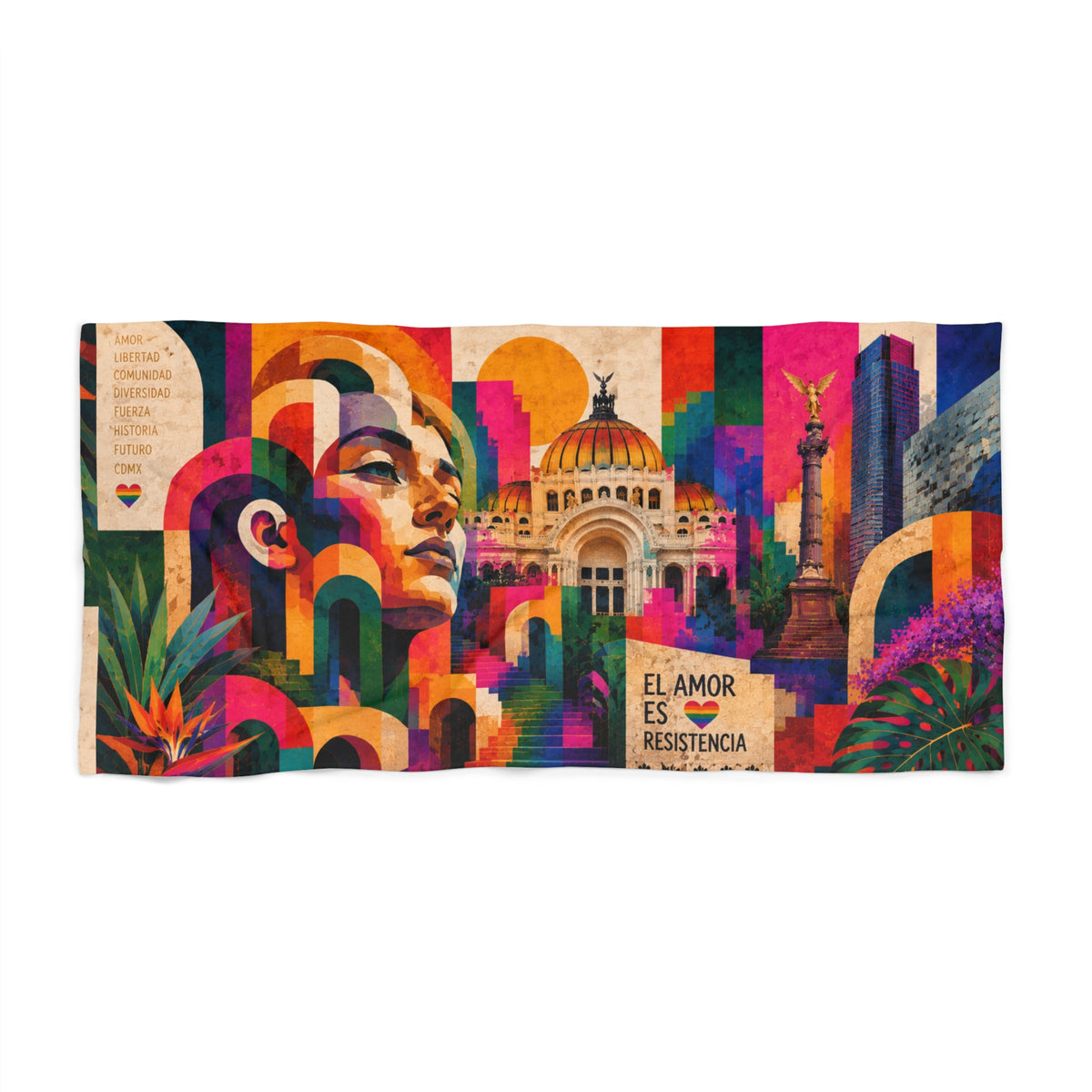 Viva Amor - Beach Towel