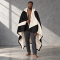 Wrapped in Yes - Hooded Sherpa Fleece Blanket, product image.