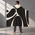 Wrapped in Yes - Hooded Sherpa Fleece Blanket, product image.