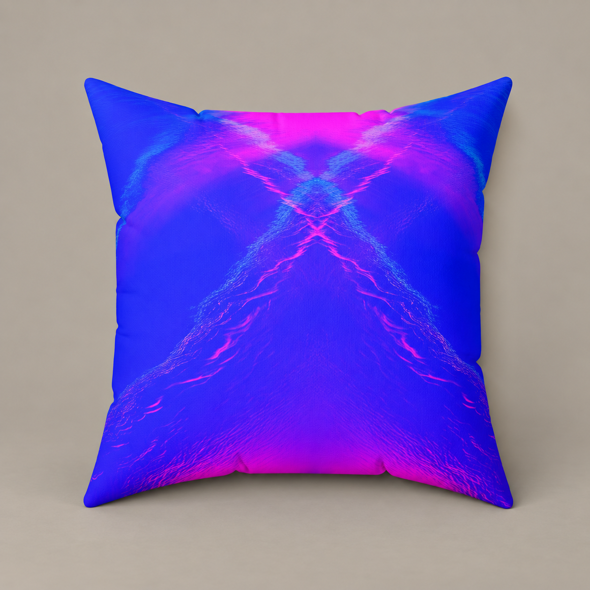 Liquid Mirage - Faux Suede Throw Pillow
