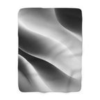 Static Elegance - Sherpa Fleece Throw Blanket