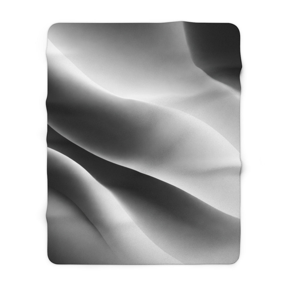 Static Elegance - Sherpa Fleece Throw Blanket