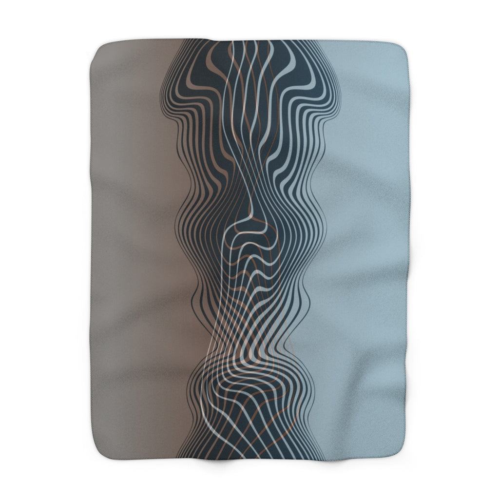 The Contour - Sherpa Fleece Throw Blanket