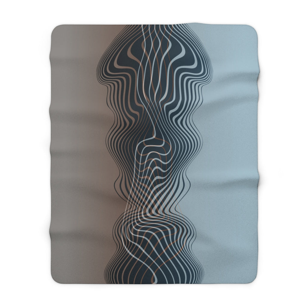 The Contour - Sherpa Fleece Throw Blanket