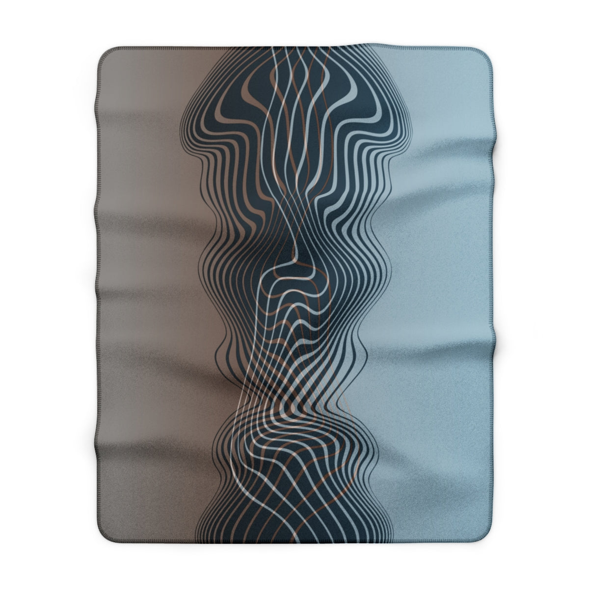 The Contour - Sherpa Fleece Throw Blanket